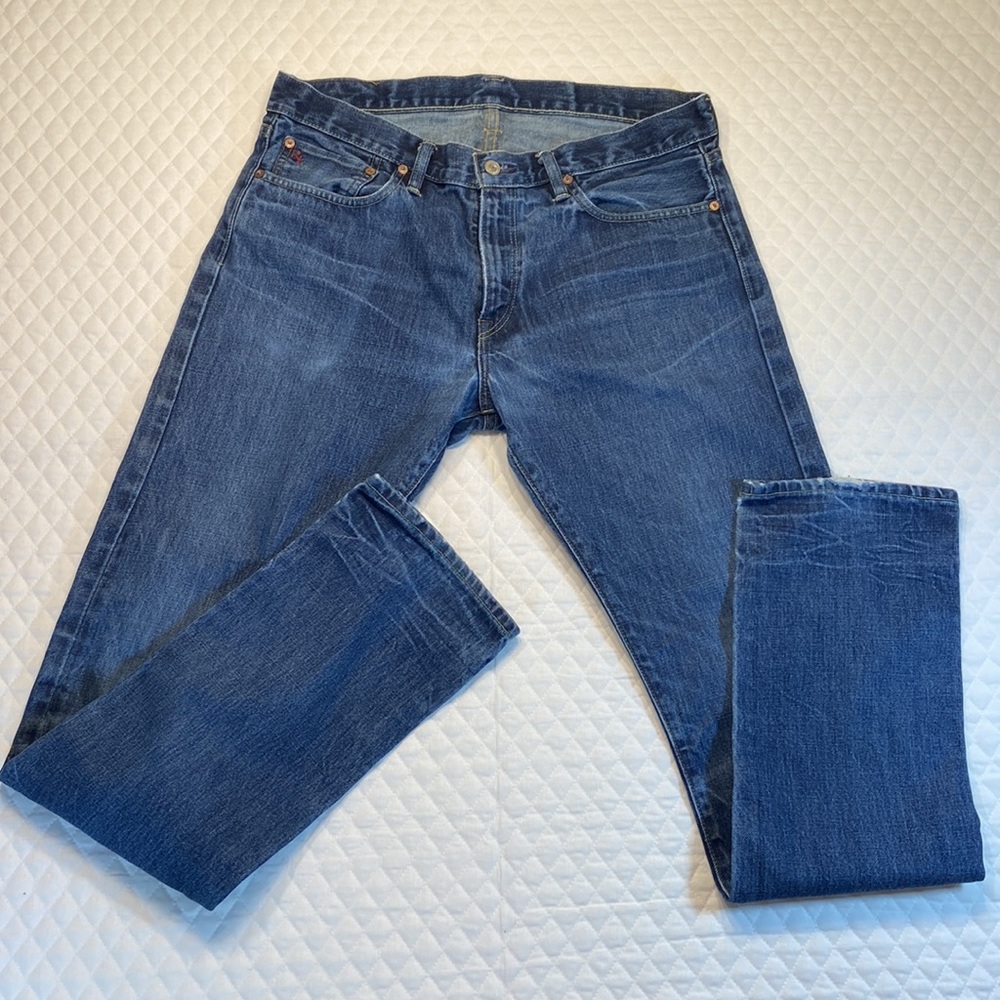Polo Ralph Lauren Mens Jeans. Slim Straight Size 34x34. Distressed. Never Worn.